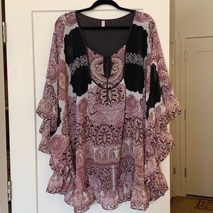 Free people over sized flowy dress